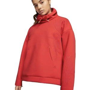 Women's Nike Funnel-Neck Training Pullover -Red Sm